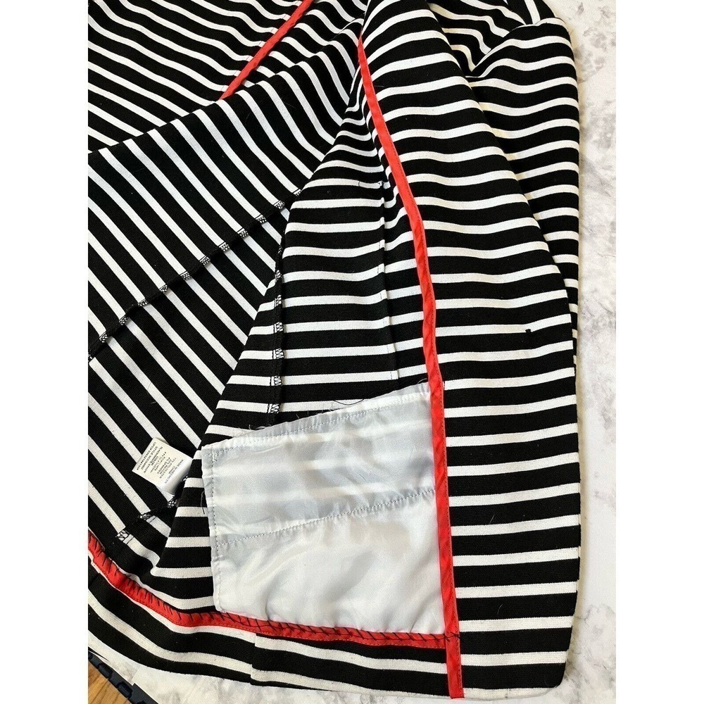 Christian Siriano Blue With White Stripes, Red Accents, XL Jacket - Picture 4 of 5